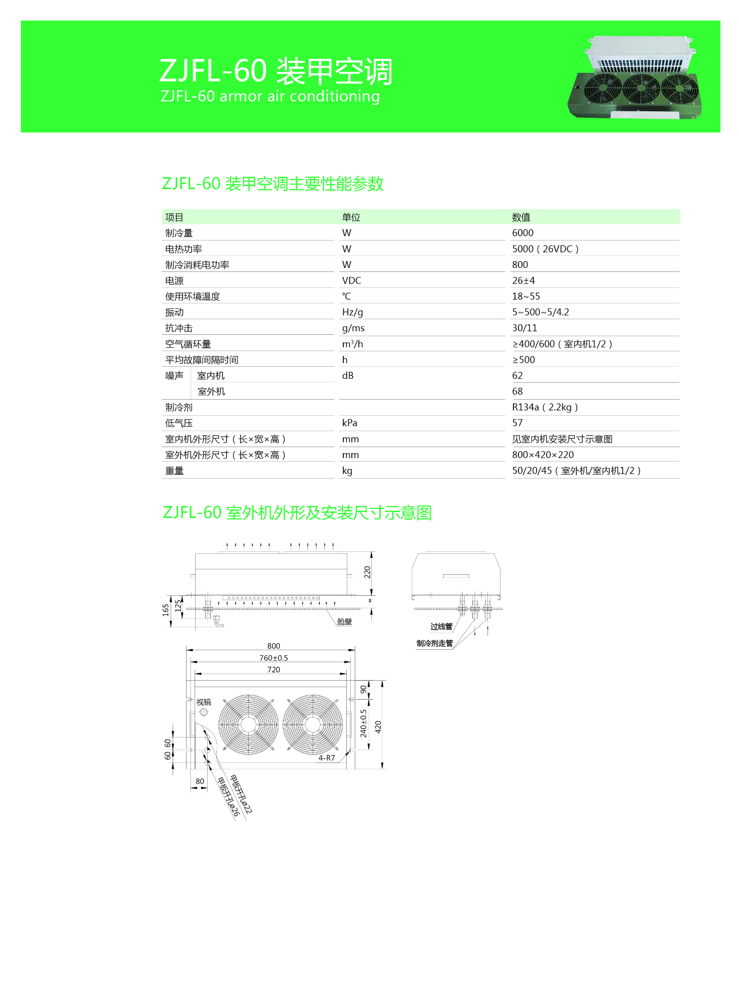 ZJWL-60裝甲空調